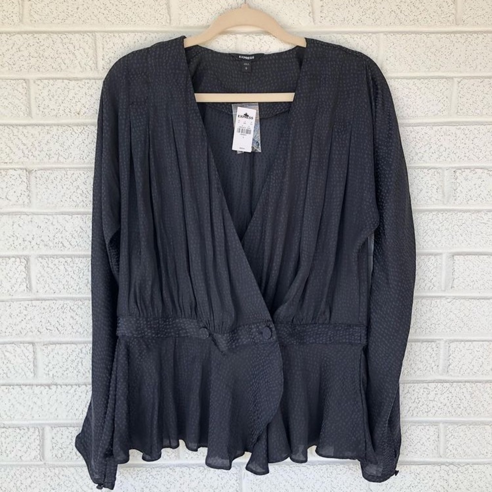 Express Dress wrap front top